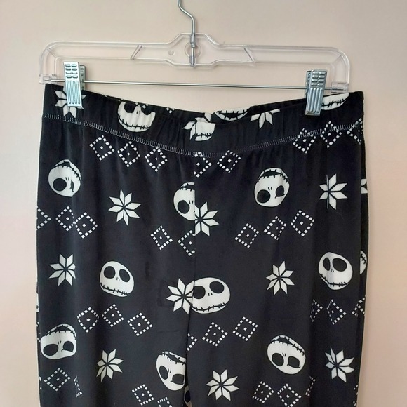 Disney Nightmare‎ Before Christmas Leggings Sleep Pants Black Small - Picture 2 of 8